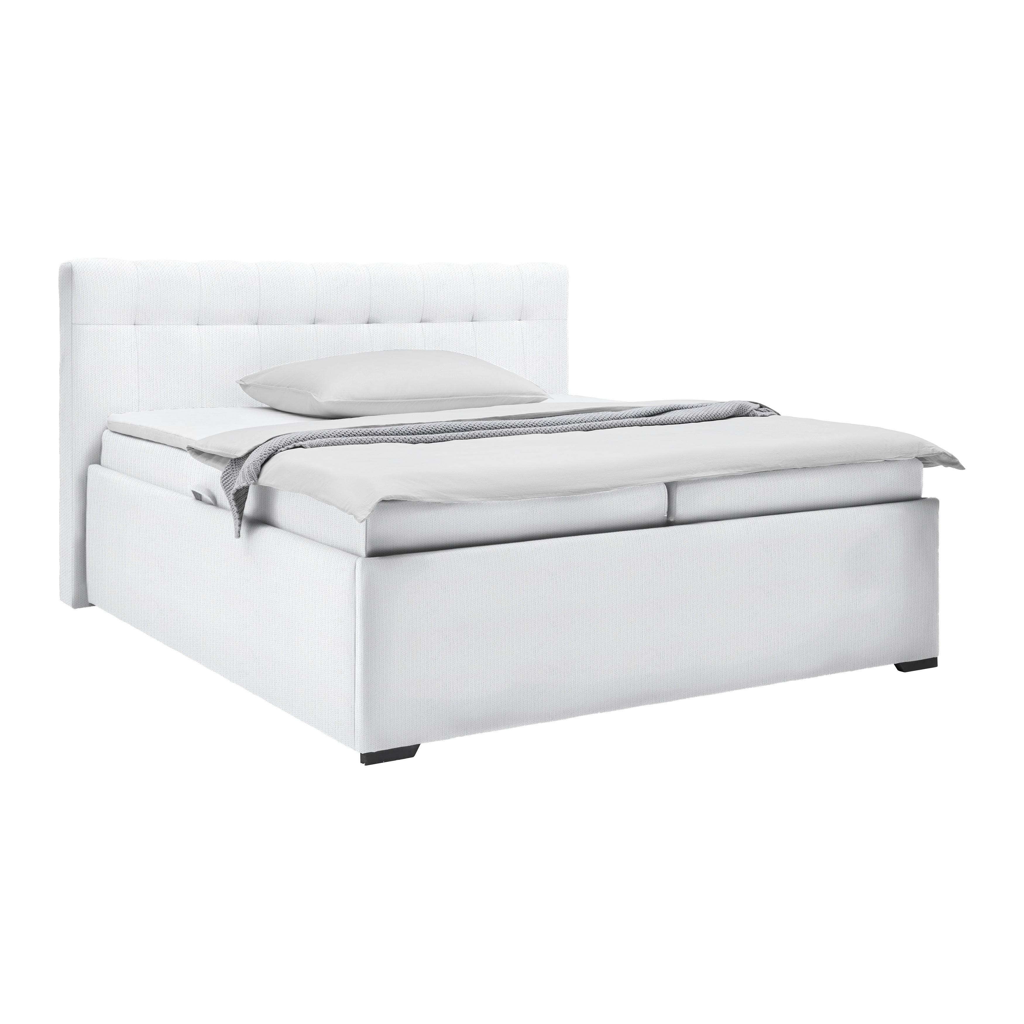 Wohnli Möbelsuche - Polsterbett Thor in Weiß ca. 200x200cm