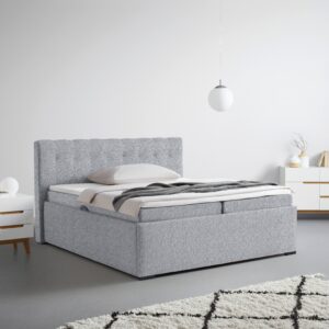 wohnli-moebel-suche-000504001818-1 Polsterbett Thor Dunkelgrau ca. 200x200cm Textil Mömax Möbel > Betten > Polsterbetten Grau