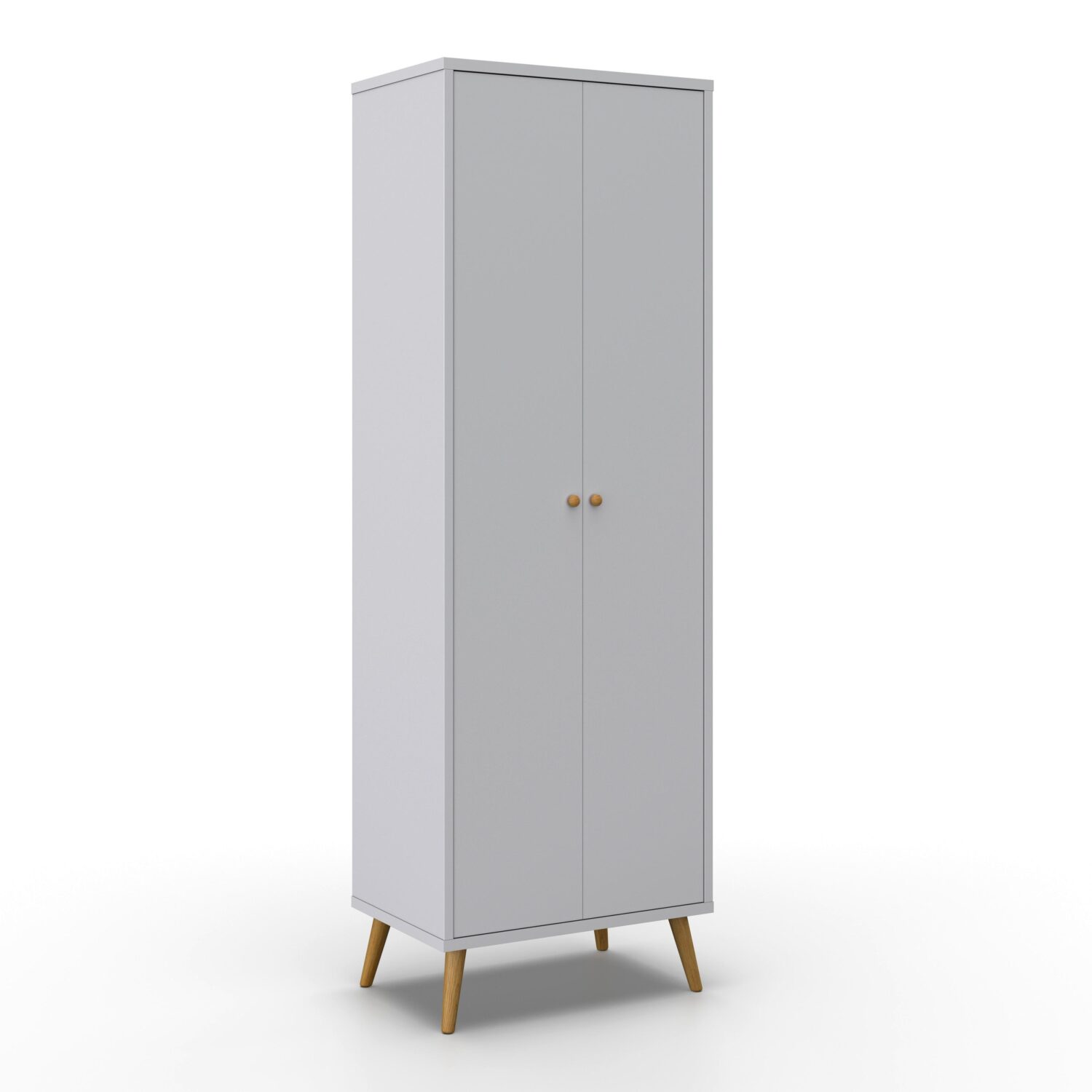 Wohnli Möbelsuche - Drehtürenschrank Ludo Weiß ca. 60x180x40 cm