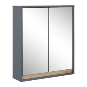 wohnli-moebel-suche-000518001605 Wohnli Möbelsuche - Spiegelschrank Massimo Dunkelgrau ca. 60x70x18 cm