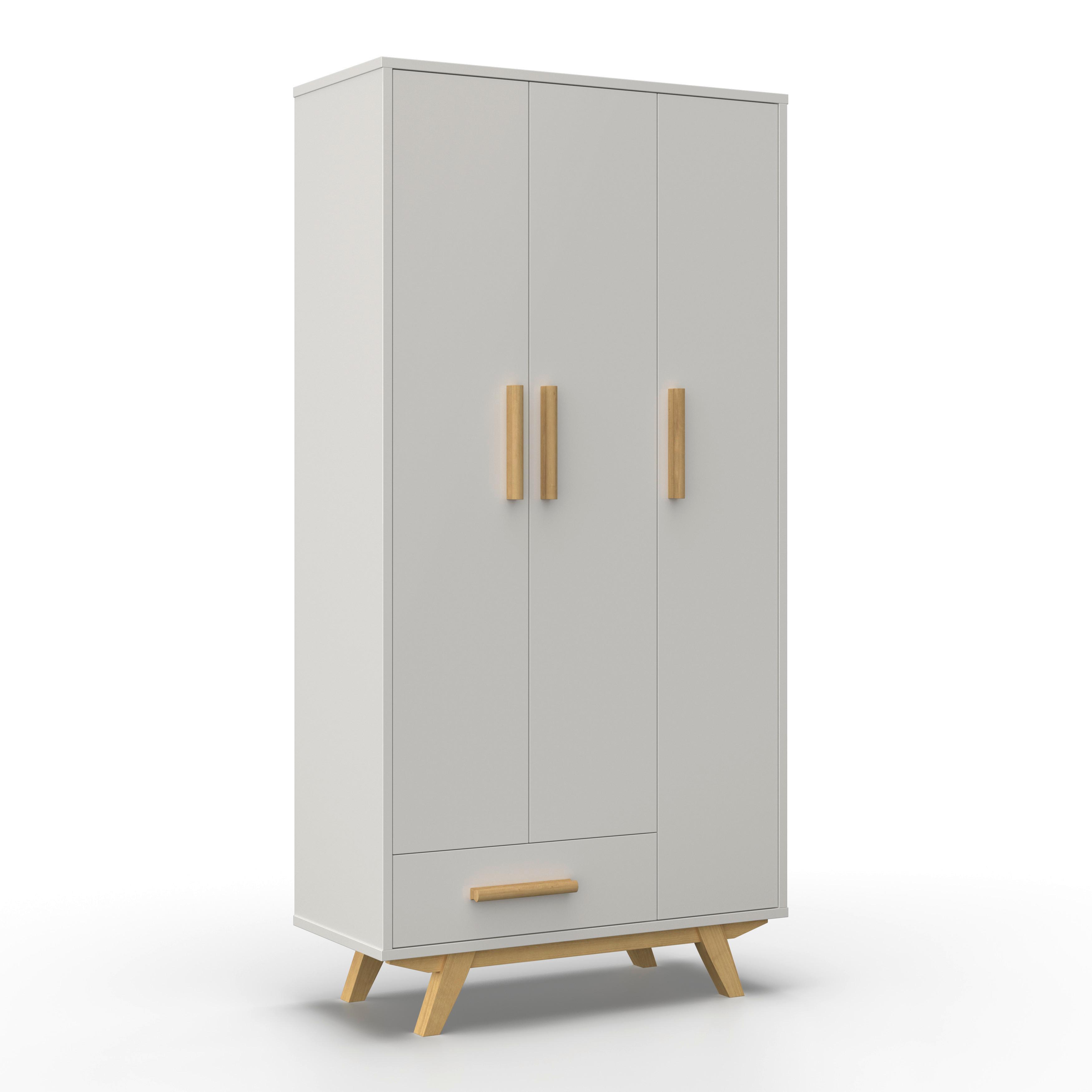 wohnli-moebel-suche-000518004601 Wohnli Möbelsuche - Drehtürenschrank Milan Weiß ca. 90x180x40 cm