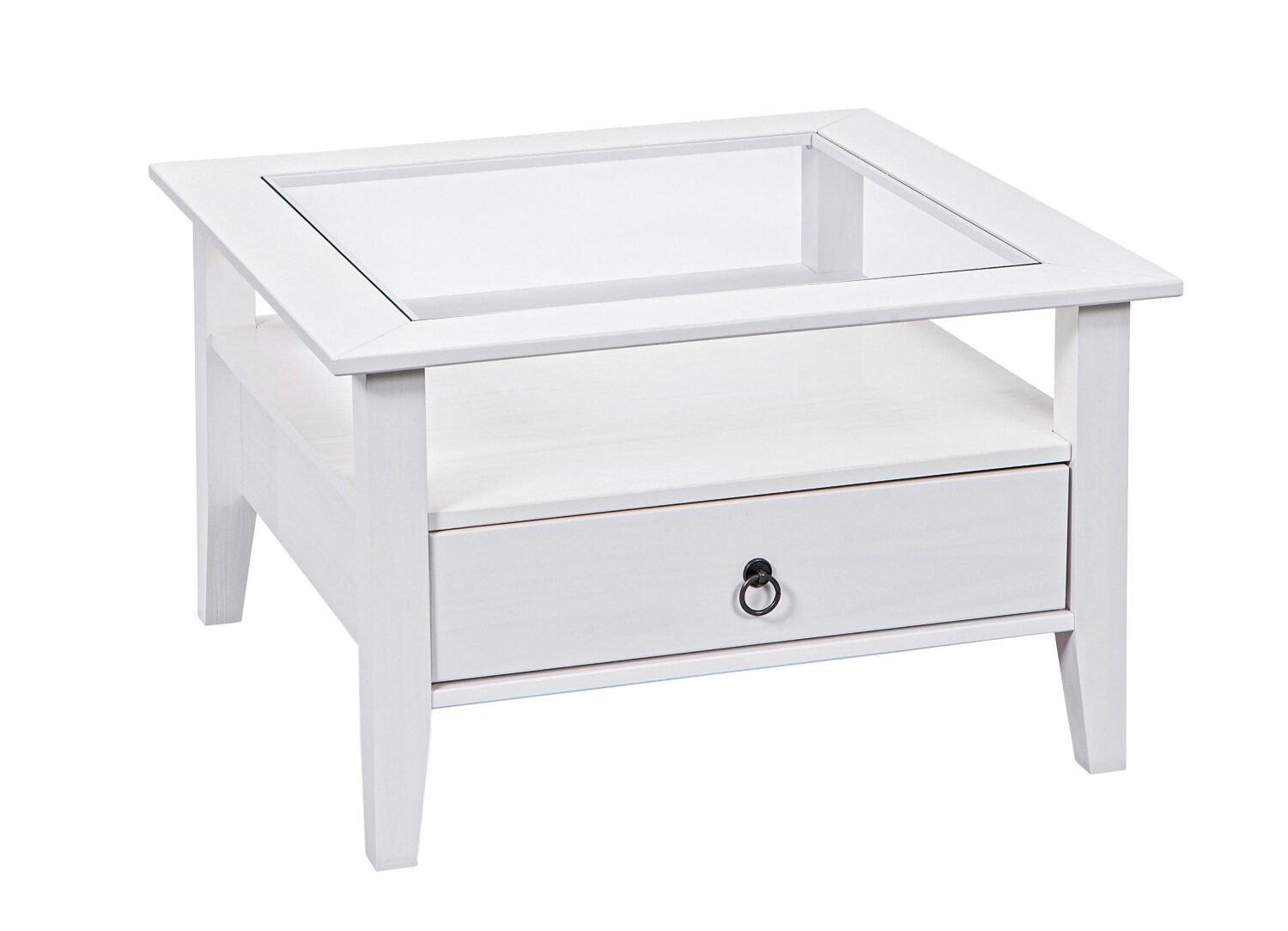 wohnli-moebel-suche-000528002701 Wohnli Möbelsuche - Couchtisch Provence ca.75x75 cm Kiefer Weiß