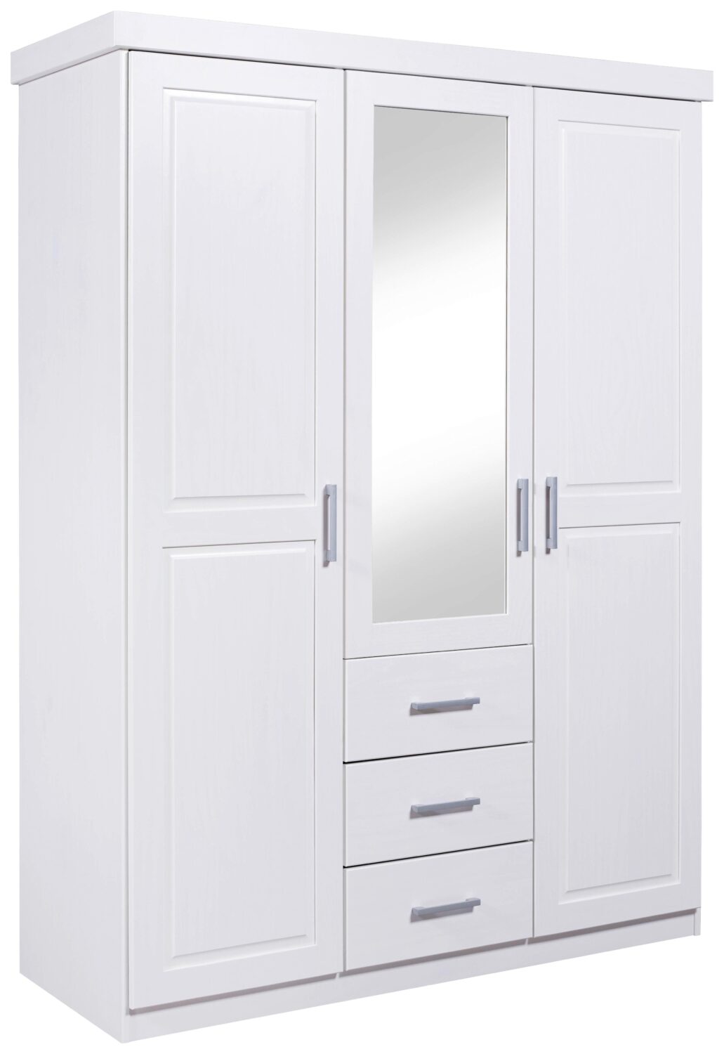 Wohnli Möbelsuche - Drehtürenschrank Geraldo ca. 140x190x55 cm Weiß