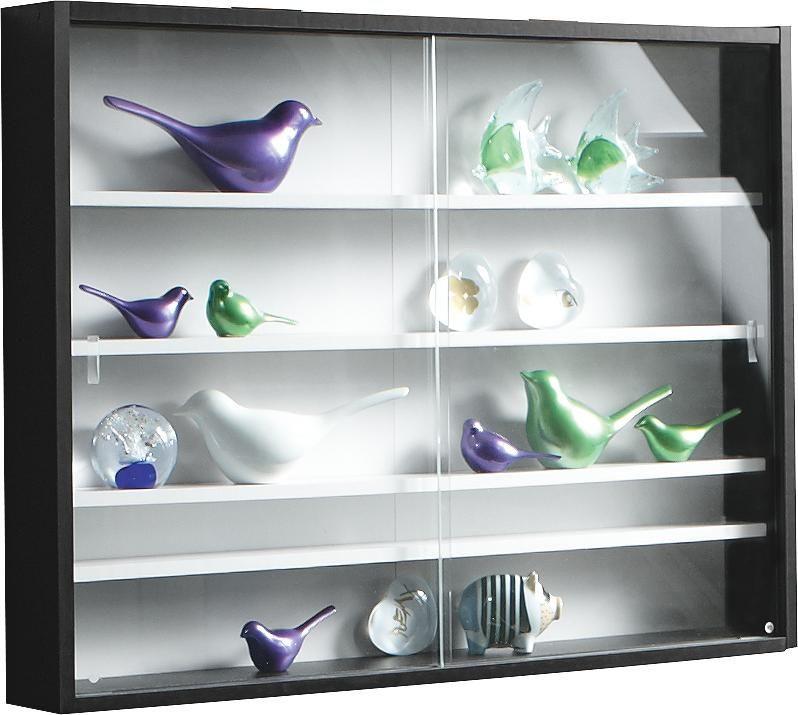 Hängevitrine Collecty ca. 80x60 cm Schwarz/Weiß Holzwerkstoff MID.YOU Möbel > Schränke > Vitrinen Schwarz