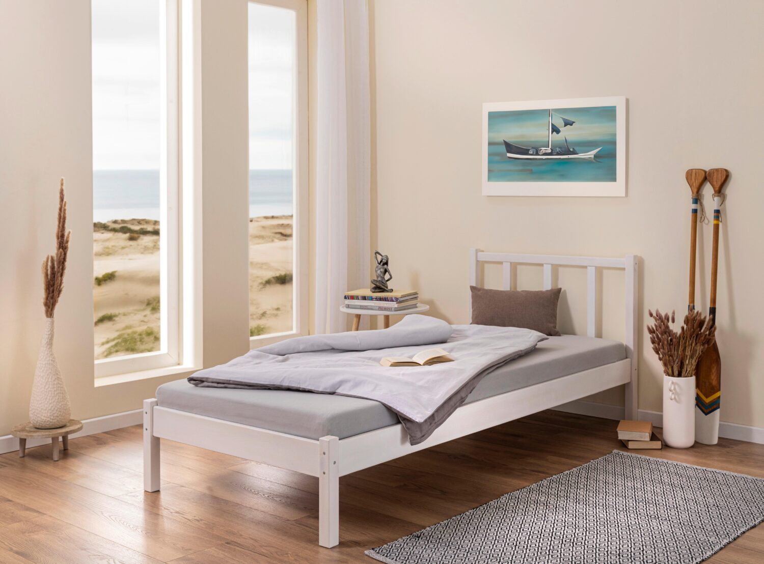 Wohnli Möbelsuche - Bett Fredy ca. 90x200 cm Weiß