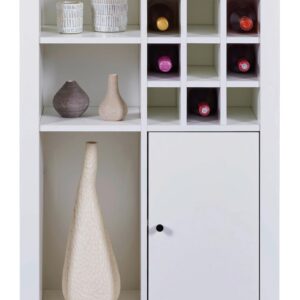 Weinschrank Sicilia Weiß/Eiche Artisan Holzwerkstoff Mömax Möbel > Schränke > Vitrinen Weiß