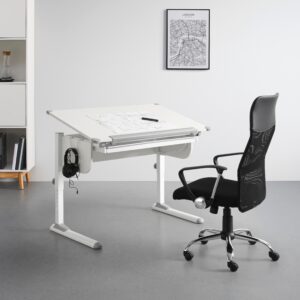 wohnli-moebel-suche-000528045101-1 Schreibtisch Studare Grau/Weiß Metall Mömax Möbel > Tische > Schreibtische > Schreibtische Grau