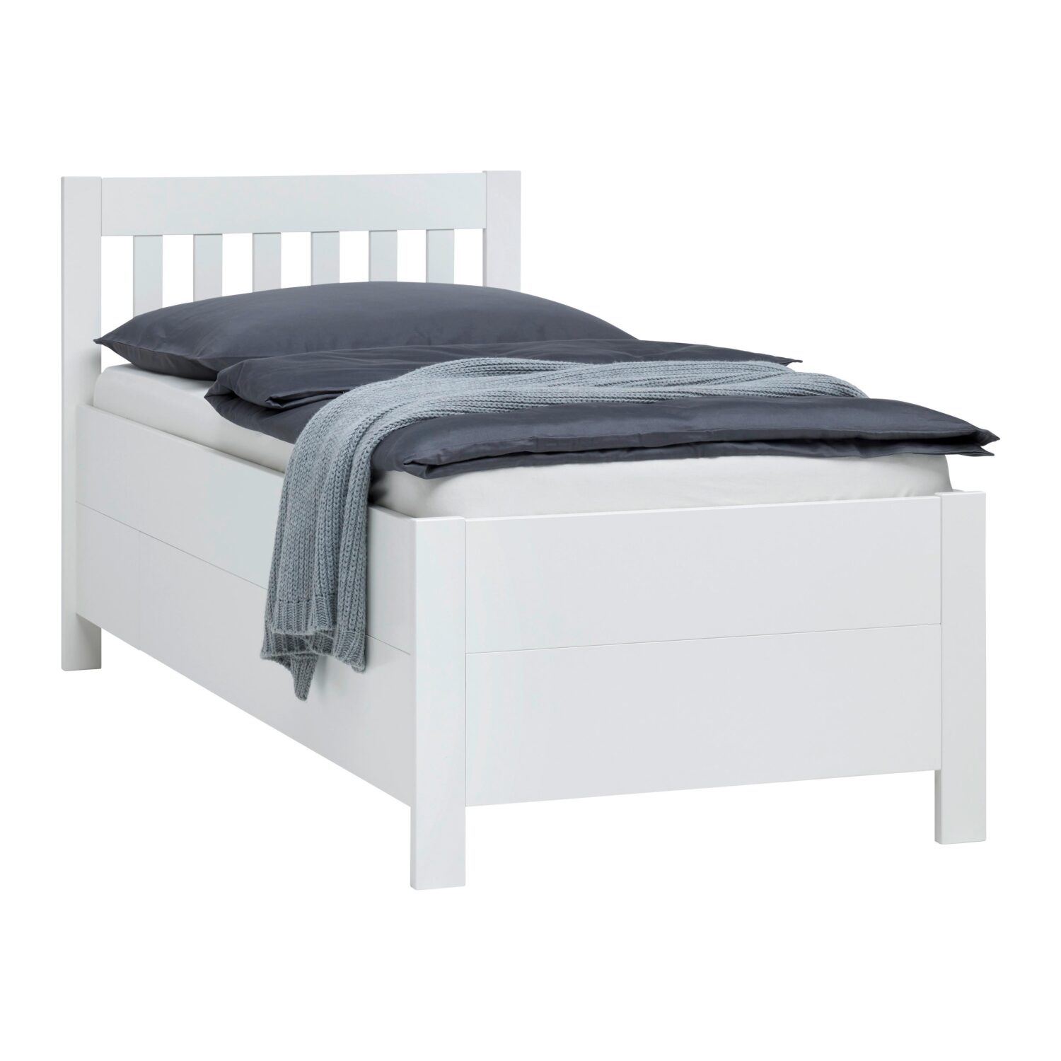 Wohnli Möbelsuche - Stauraumbett Nizza Weiß ca. 90x200cm