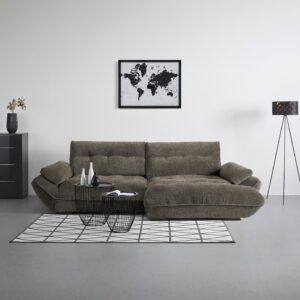 Wohnlandschaft Vivo Dunkelgrau Textil Mömax Möbel > Sofas & Couches > Wohnlandschaften Grau
