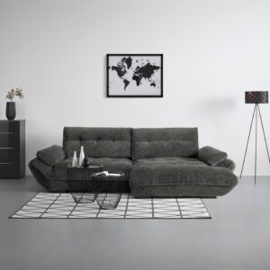 Wohnlandschaft Vivo Anthrazit Textil Based Wohnzimmermöbel Anthrazit