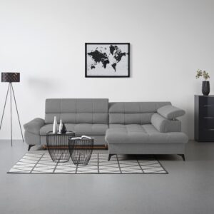 Wohnlandschaft Alberto Anthrazit Textil Mömax Wohnzimmermöbel Anthrazit