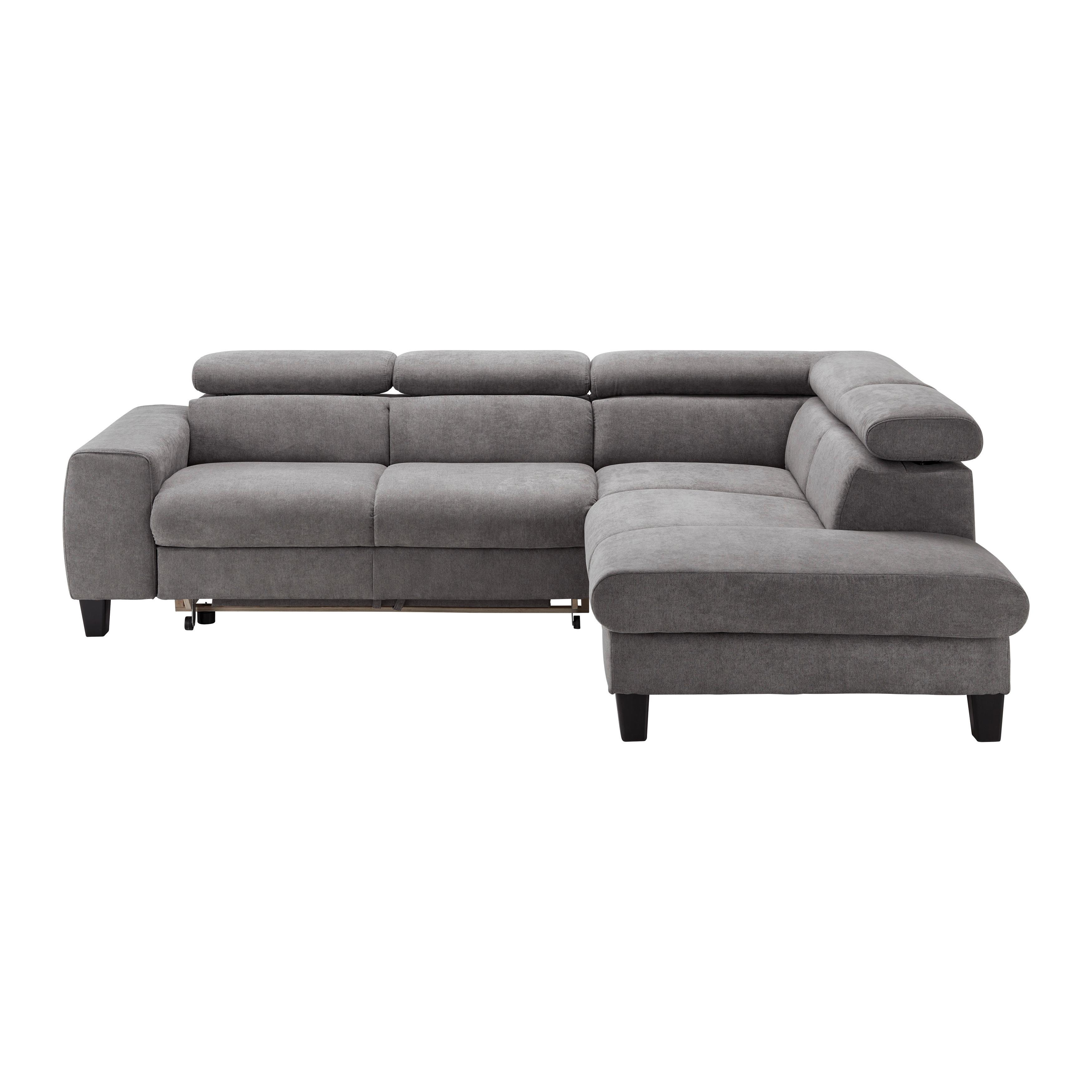 wohnli-moebel-suche-000552054001 Wohnli Möbelsuche - Wohnlandschaft Malibu Dunkel grau Schlaffunkt. + Bettkasten