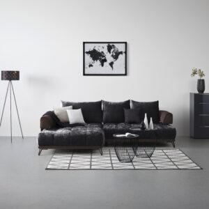 Ecksofa Morgan Anthrazit Textil Mömax Möbel > Sofas & Couches > Wohnlandschaften > Ecksofas > XXL Ecksofas Anthrazit