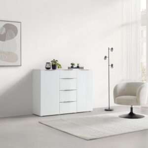 Sideboard Velaris Weiß Metall Mömax Wohnzimmermöbel Weiß