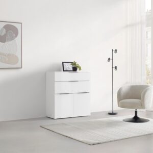 Kommode Velaris Weiß Metall Mömax Möbel > Kommoden & Schubladenschränke > Kommoden Weiß