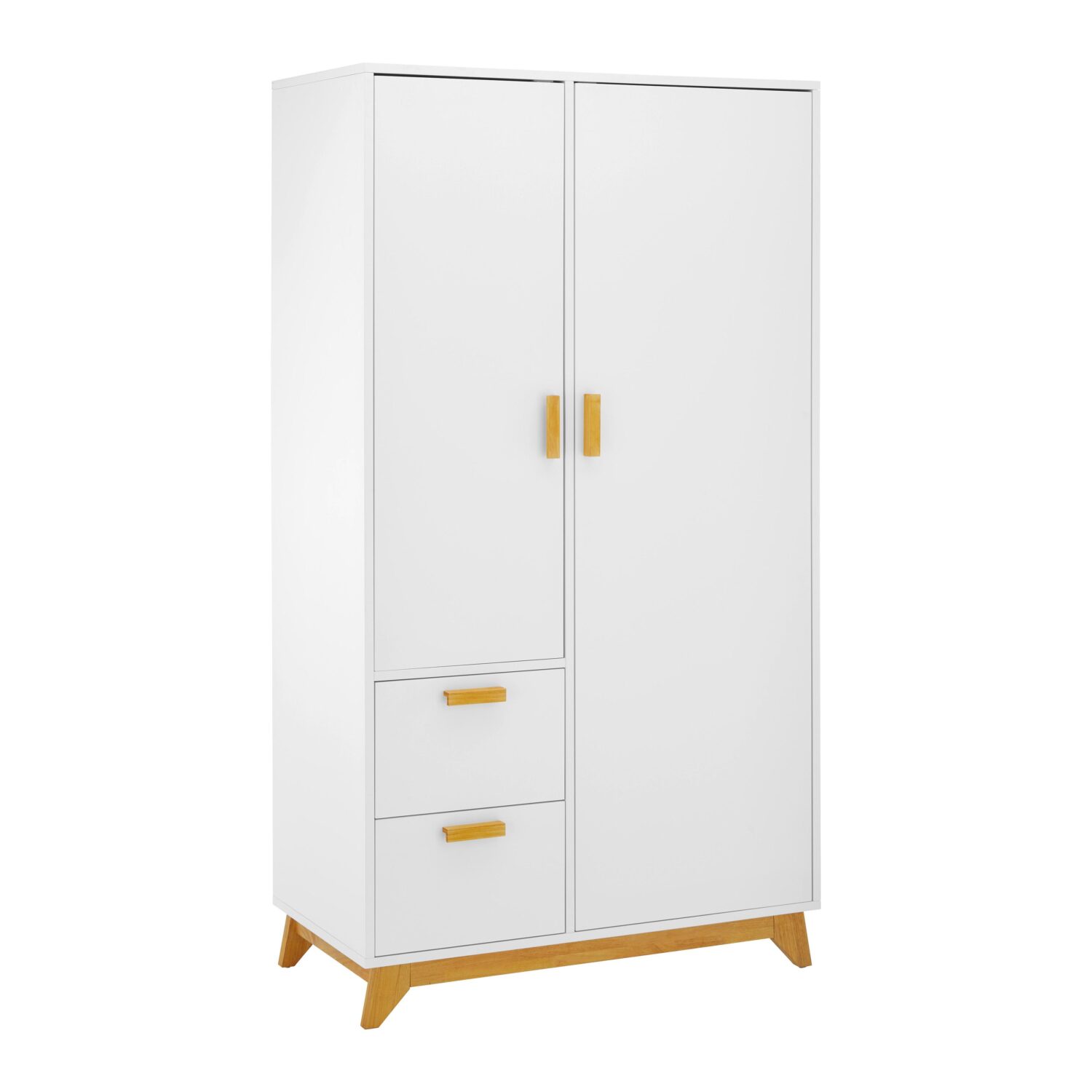 Wohnli Möbelsuche - Drehtürenschrank Milan Weiß ca. 100x180x52 cm