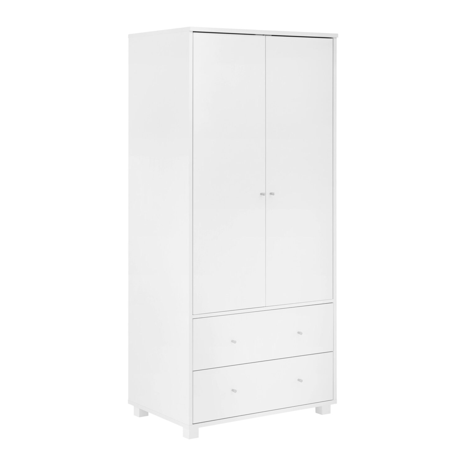 Wohnli Möbelsuche - Drehtürenschrank Milo Weiß ca. 80x176x55 cm