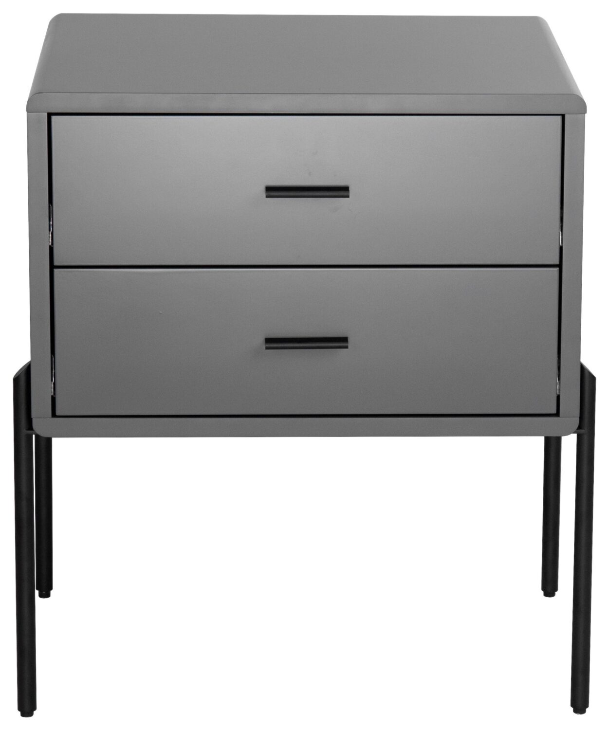 Nachttisch Pelotas Grau Metall Premium Living Möbel > Kommoden & Schubladenschränke > Nachttische Grau