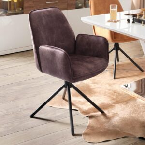 wohnli-moebel-suche-000575046601-1 Armlehnstuhl Ottawa Anthrazit/Schwarz Metall, Textil Premium Living Wohnzimmermöbel Anthrazit