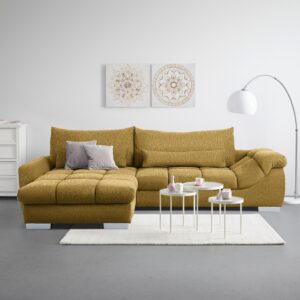 Wohnlandschaft Waikiki Currygelb Textil Mömax Möbel > Sofas & Couches > Wohnlandschaften Anthrazit