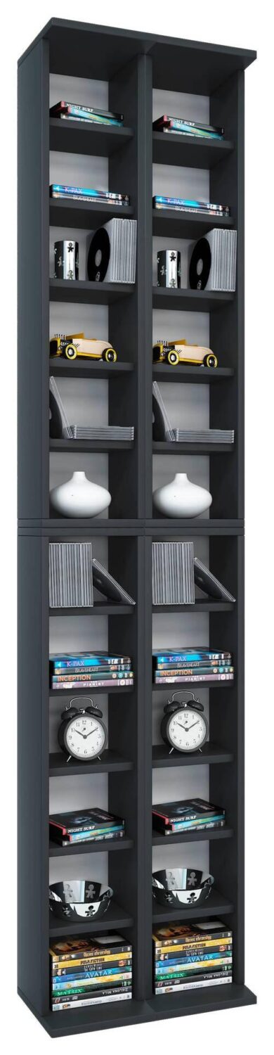 Wohnli Möbelsuche - CD Regal Almera in Schwarz