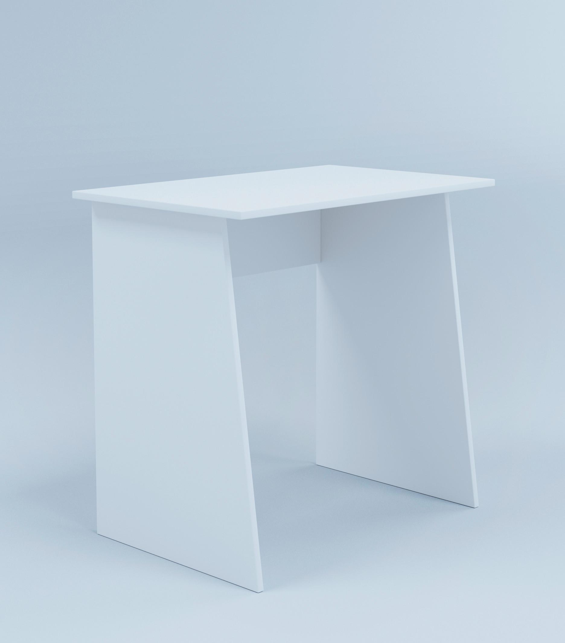 Schreibtisch Masola Mini Weiß ca. 80x50x74cm Holzwerkstoff MID.YOU Möbel > Tische > Schreibtische > Schreibtische Weiß