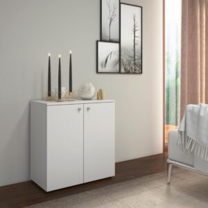 Kommode Vandol Mini ca. 70x70x39 cm Weiß Kunststoff MID.YOU Möbel > Kommoden & Schubladenschränke > Kommoden Weiß