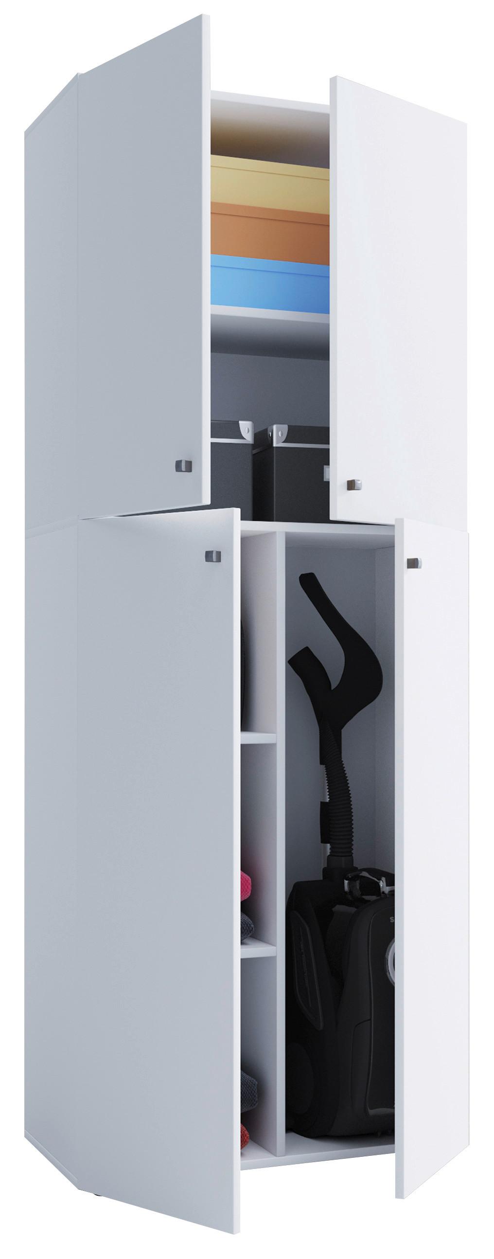 Wohnli Möbelsuche - Mehrzweckschrank Lona ca.70x182x37cm Weiß