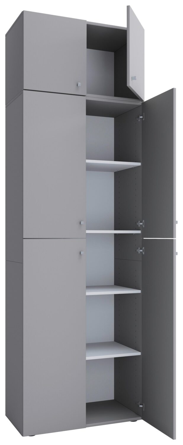 Wohnli Möbelsuche - Schuhschrank Lona XXL ca.70x223x39cm Grau