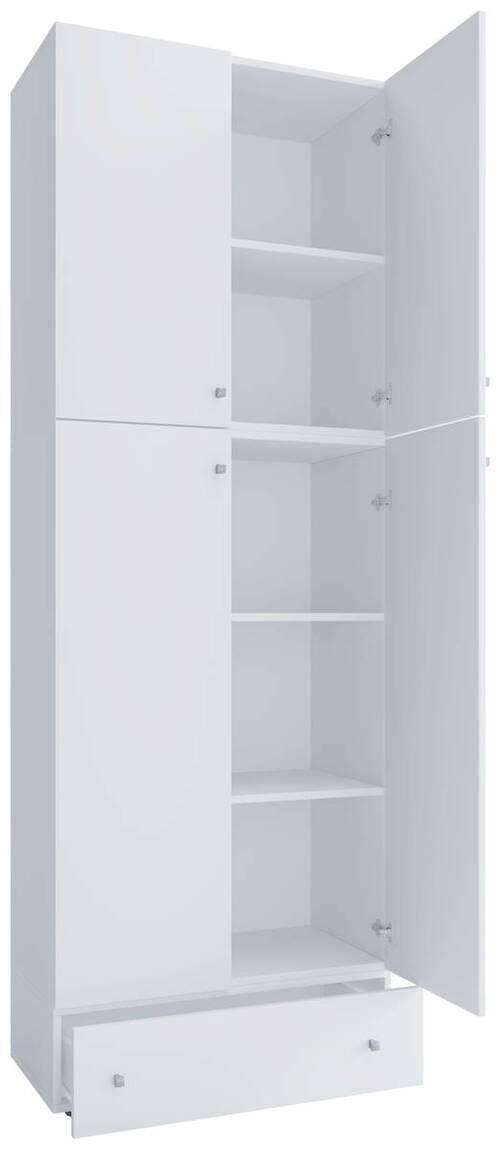Wohnli Möbelsuche - Kleiderschrank Lona XXL Weiß ca. 70x200x39 cm