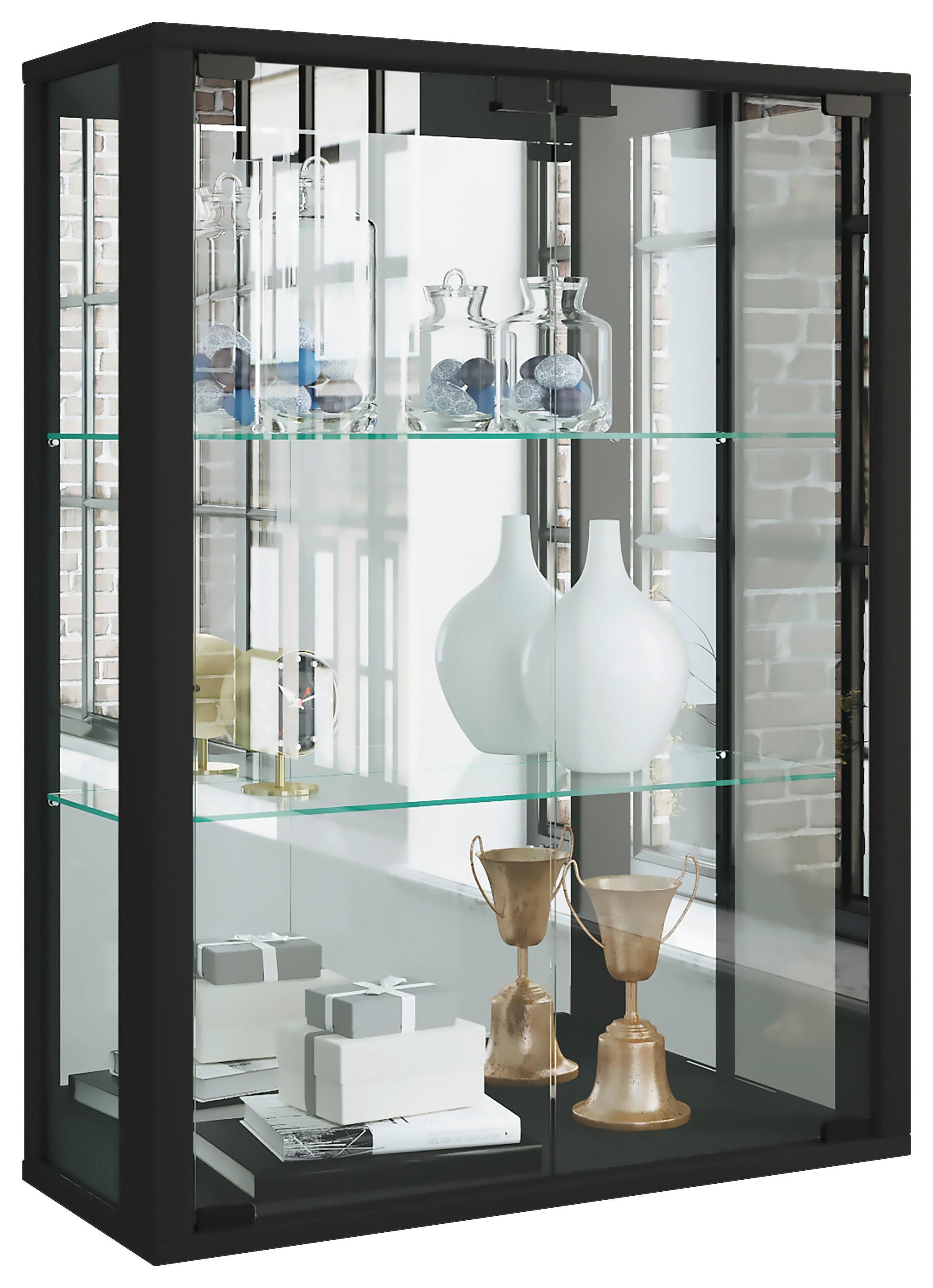 Wohnli Möbelsuche - Hängevitrine Udina in Schwarz