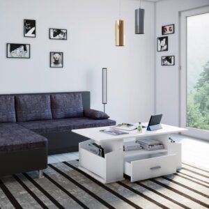 Couchtisch in Weiß Junata Kunststoff MID.YOU Wohnzimmermöbel Weiß