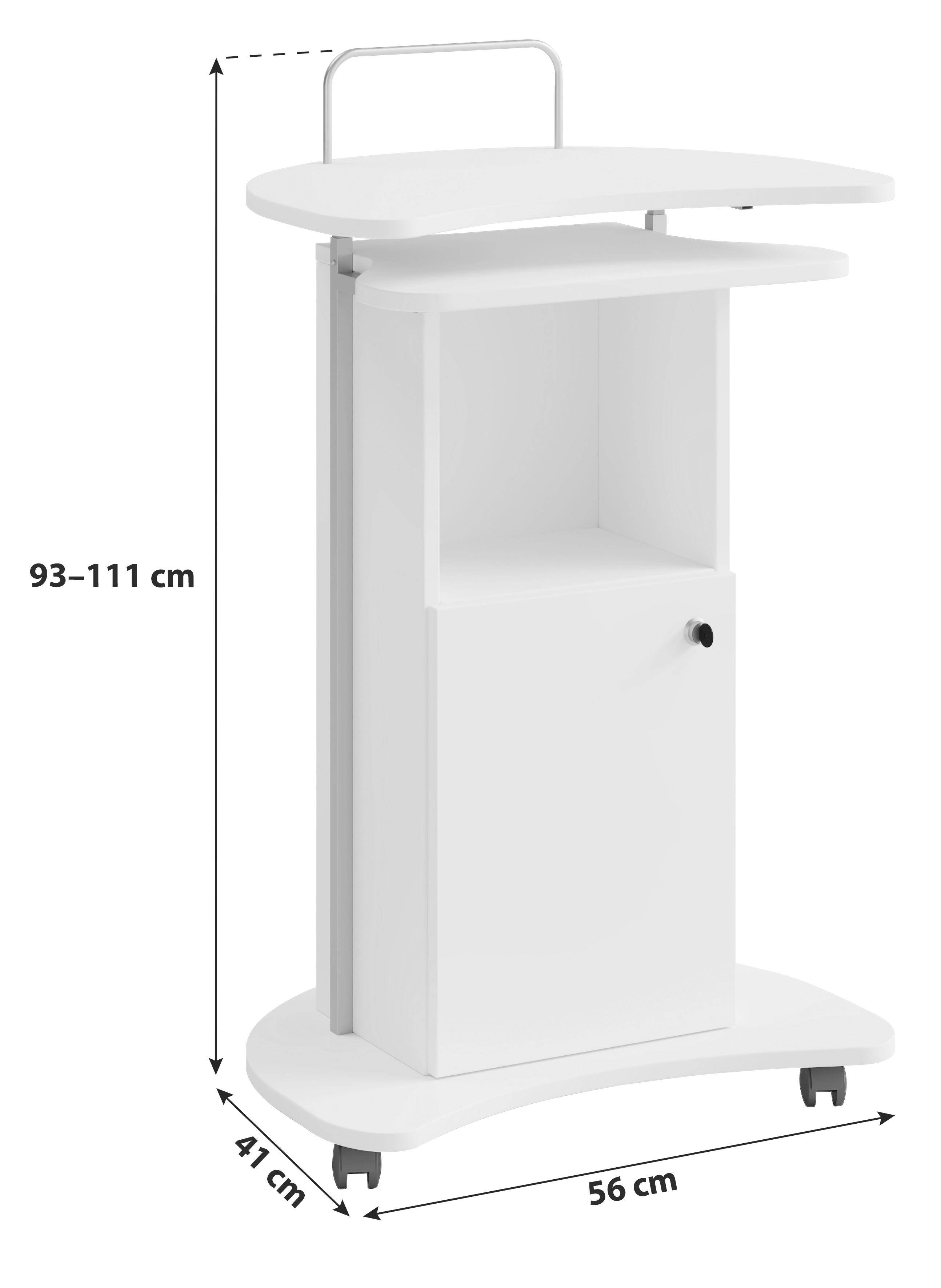 Stehpult Komil Schwarz Holzwerkstoff MID.YOU Möbel > Tische > Bartische Schwarz