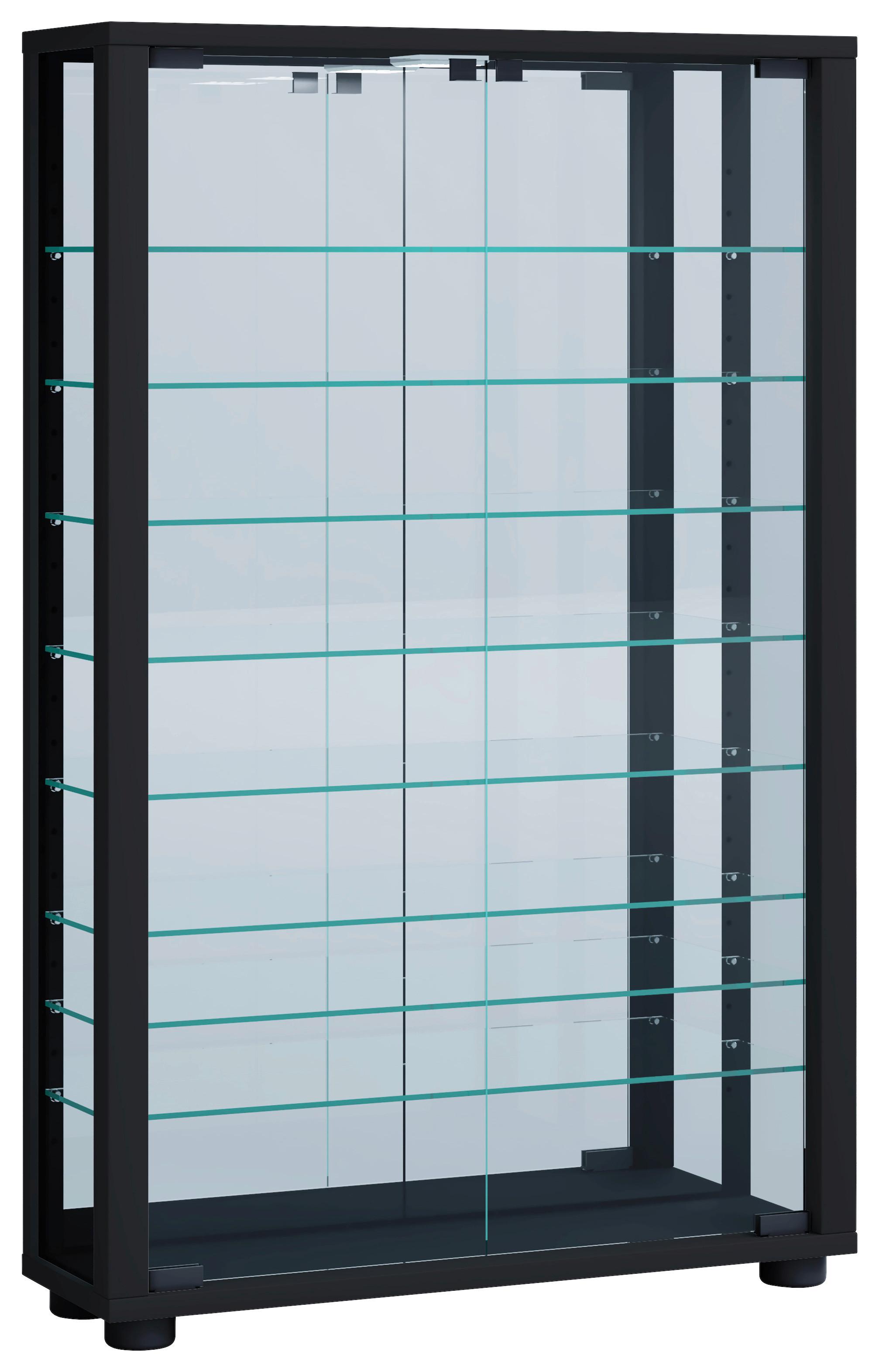 wohnli-moebel-suche-000657010230 Wohnli Möbelsuche - Hängevitrine Vitrosa ca. 59x91x18 cm Schwarz