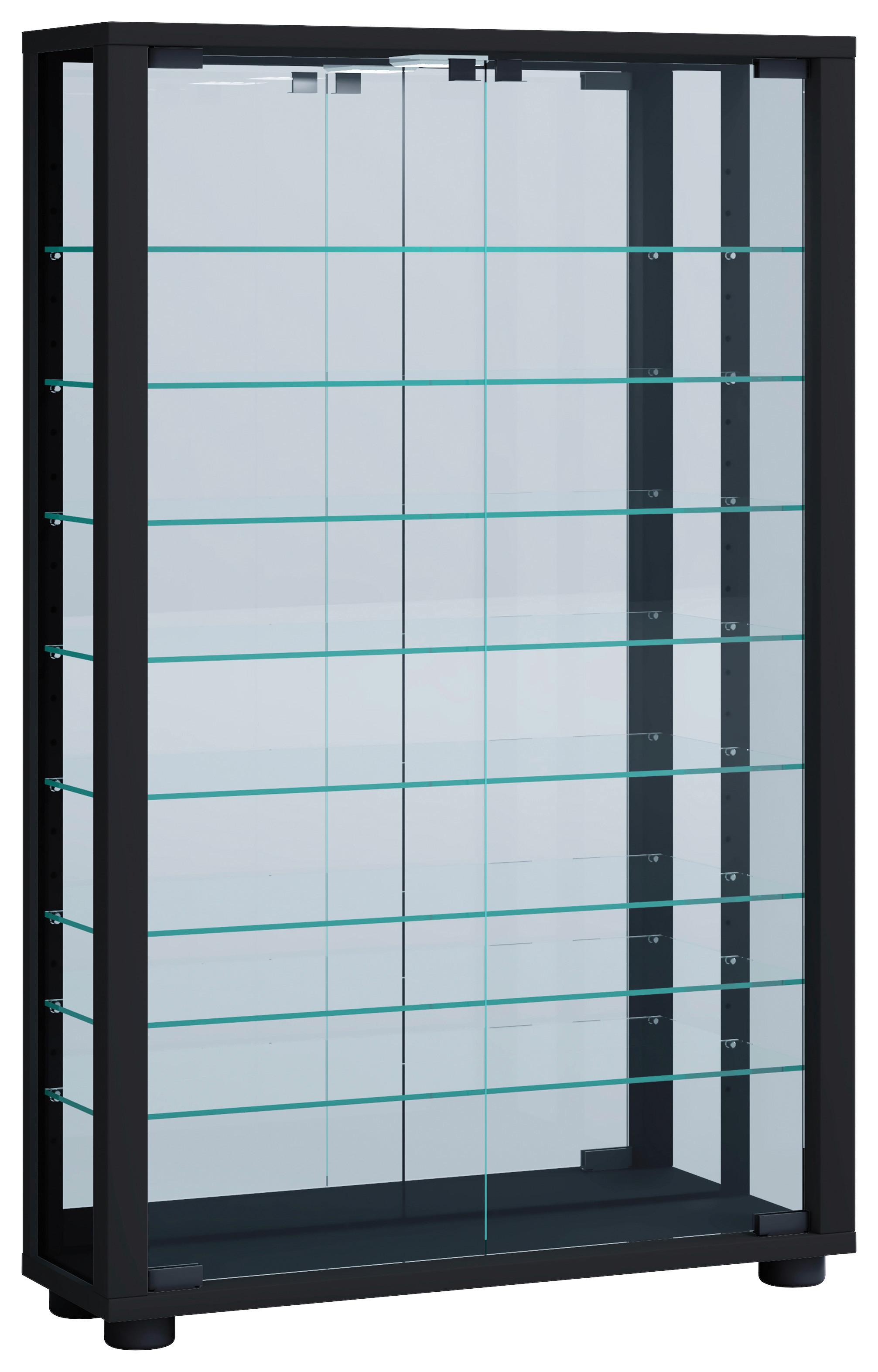 wohnli-moebel-suche-000657010826 Wohnli Möbelsuche - Vitrine Lumo ca. 59x91x18 cm Schwarz