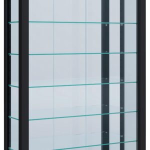 Wohnli Möbelsuche - Vitrine Lumo ca. 59x115x18 cm Schwarz
