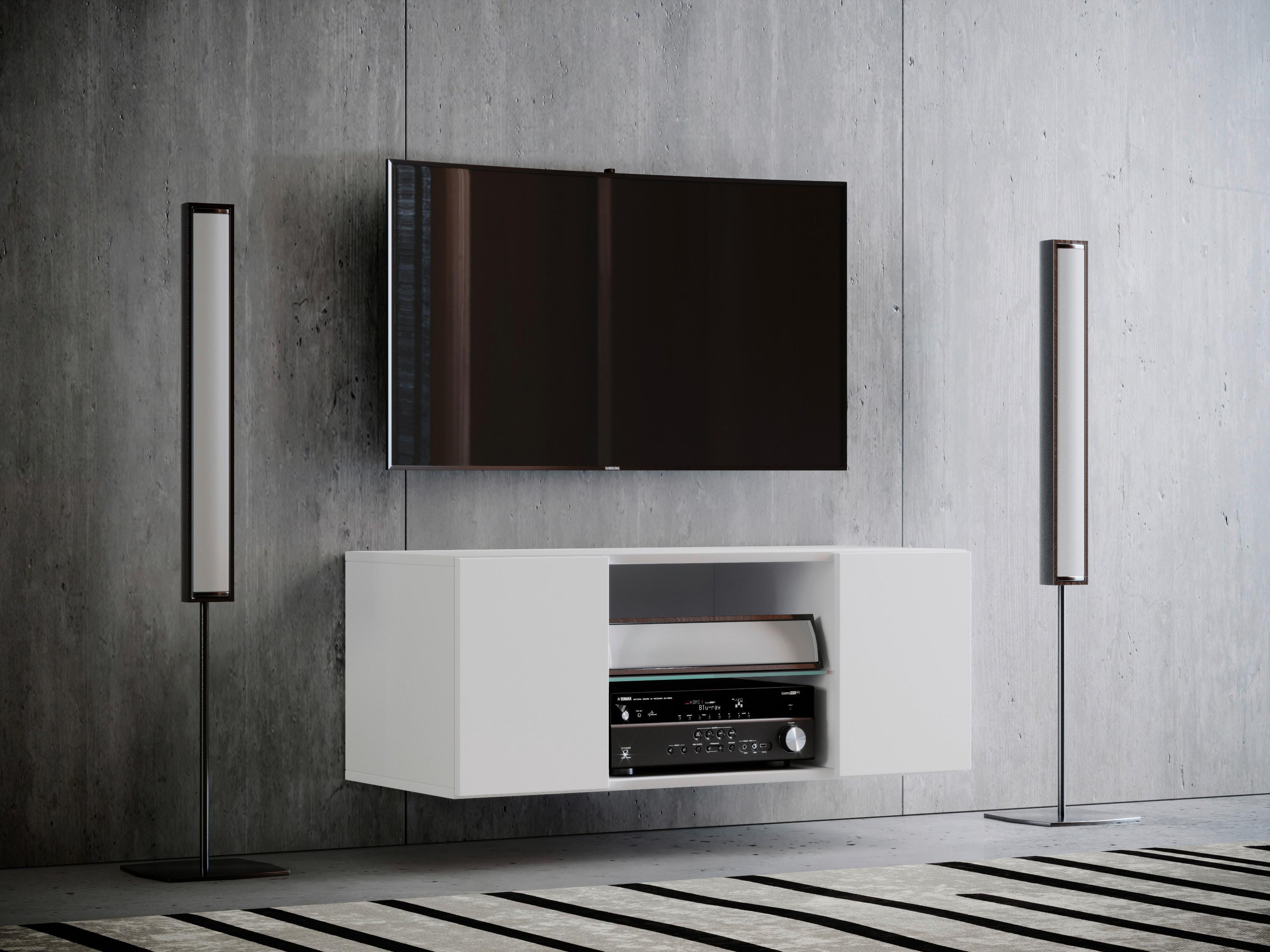 Lowboard Jusa ca. 95x40x36 cm Weiß Metall MID.YOU Möbel > TV-Möbel Weiß