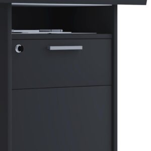 Stehpult Meeta Schwarz Holzwerkstoff MID.YOU Möbel > Tische > Bartische Schwarz