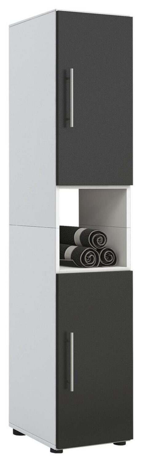 Wohnli Möbelsuche - Hochschrank Flandu ca. 31x160 cm Weiß