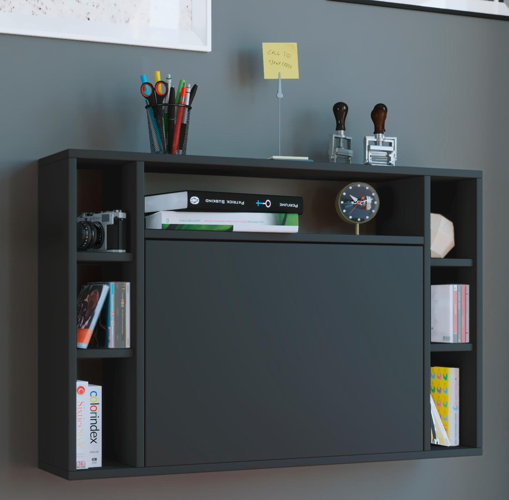 Laptoptisch Wandila Schwarz ca. 90x20x60cm Holzwerkstoff MID.YOU Möbel > Tische > Schreibtische > Gamingtische Schwarz