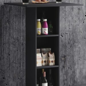 Bartisch Standos Schwarz Holzwerkstoff MID.YOU Möbel > Tische > Bartische Schwarz