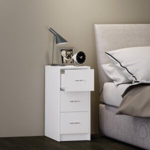 Nachtkästchen Boxal Maxi Weiß Holzwerkstoff Livetastic Möbel > Kommoden & Schubladenschränke > Nachttische Weiß