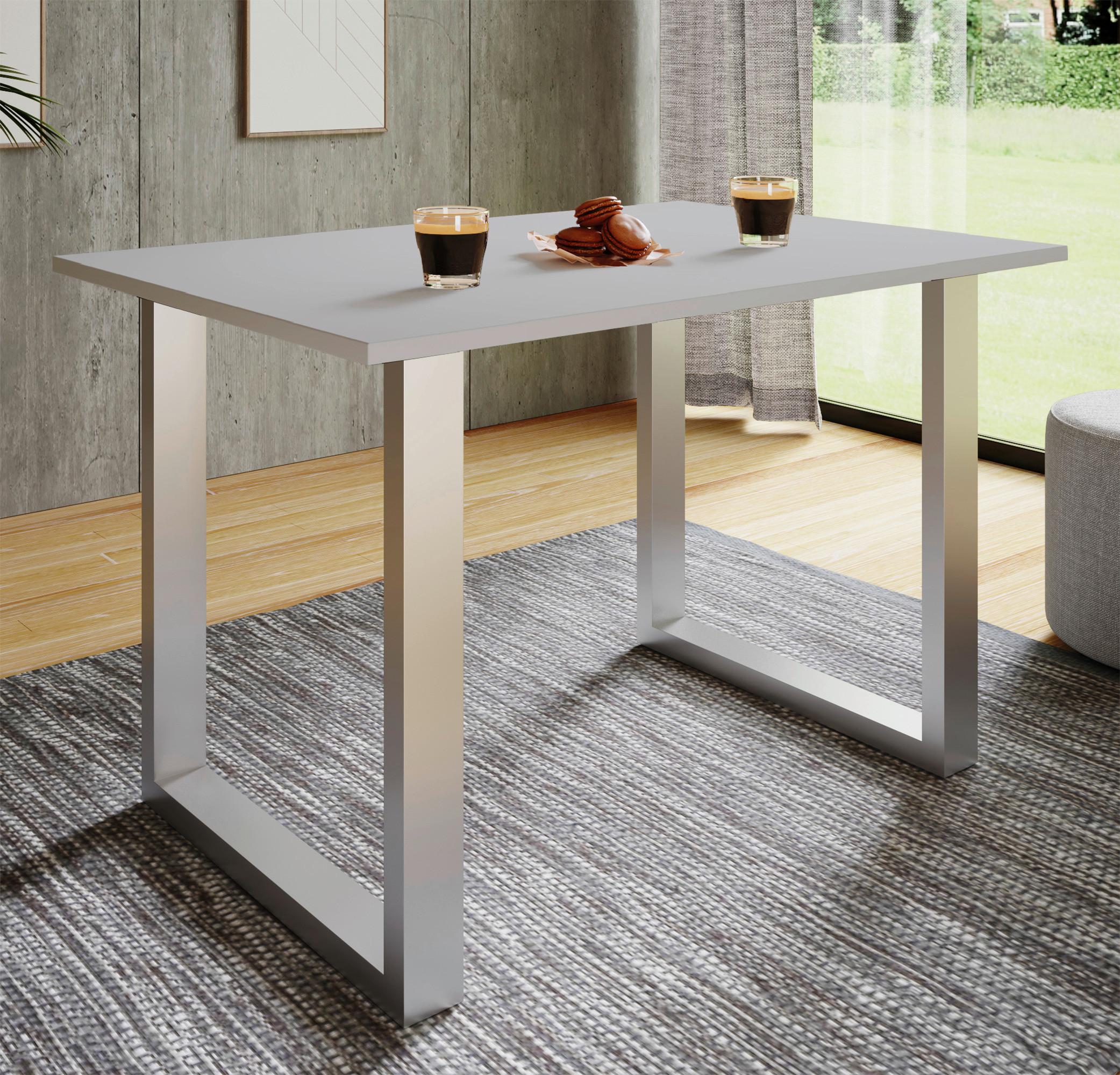 Esstisch Xona Anthrazit/Silber Metall, Holzwerkstoff MID.YOU Möbel > Tische > Esstische Anthrazit