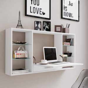 Laptoptisch Teala Weiß ca. 115x20x60cm Holzwerkstoff MID.YOU Möbel > Tische > Schreibtische > Gamingtische Weiß