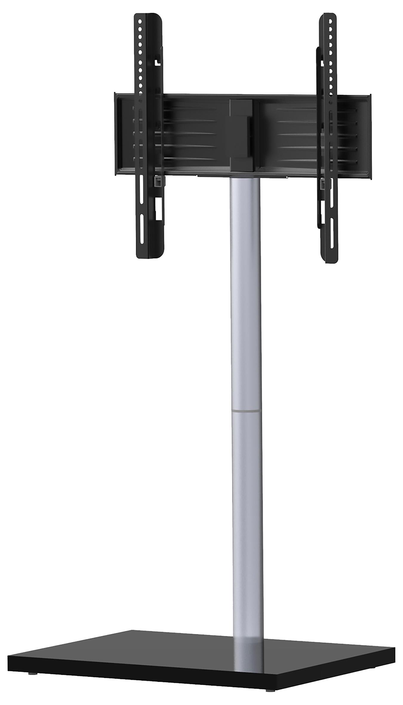 TV-Rack Nalano Schwarz/Silberfarben Metall, Holzwerkstoff MID.YOU Möbel > TV-Möbel Schwarz