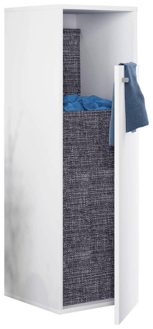 Wohnli Möbelsuche - Midischrank Dreso ca. 40x110x39 cm Weiß