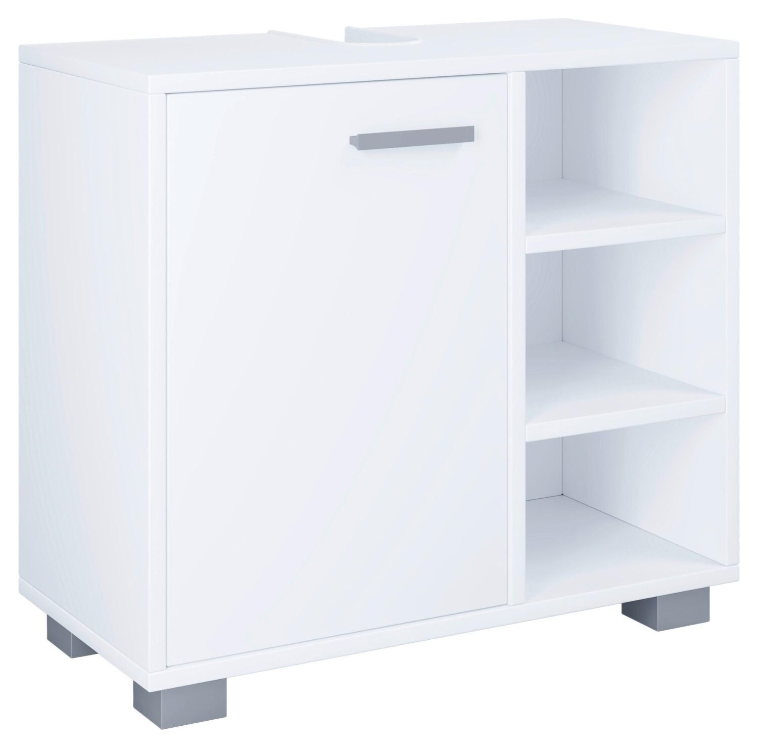 Wohnli Möbelsuche - Waschbeckenunterschrank Zalo L ca. 60x55x30 cm Weiß