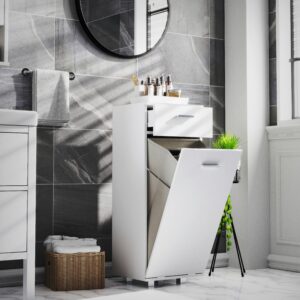 Midischrank Zalo S ca. 40x101x35 cm Weiß Kunststoff, Holzwerkstoff MID.YOU Möbel > Schränke Weiß
