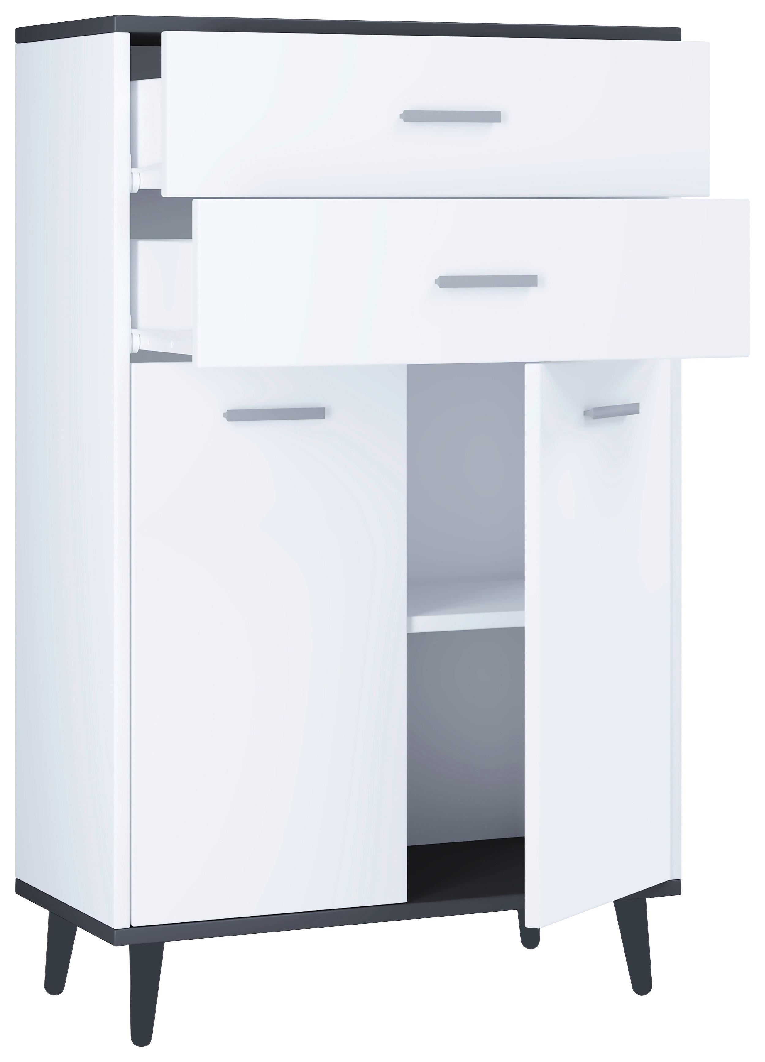 wohnli-moebel-suche-000657025304 Wohnli Möbelsuche - Kommode Landos ca. 60x97 cm Anthrazit/Weiß