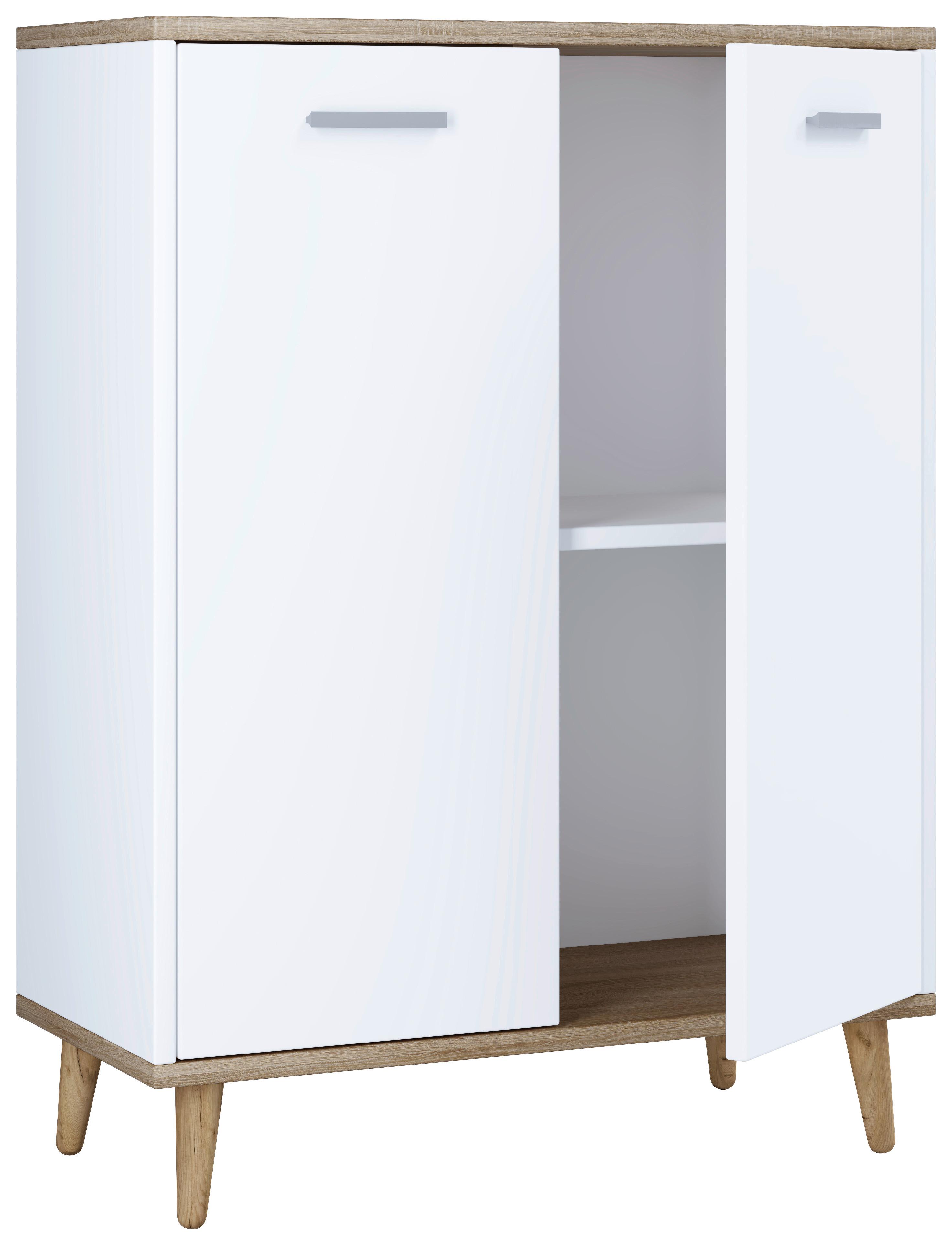 wohnli-moebel-suche-000657025311 Wohnli Möbelsuche - Kommode Landos ca. 60 cm Weiß/Honigeiche